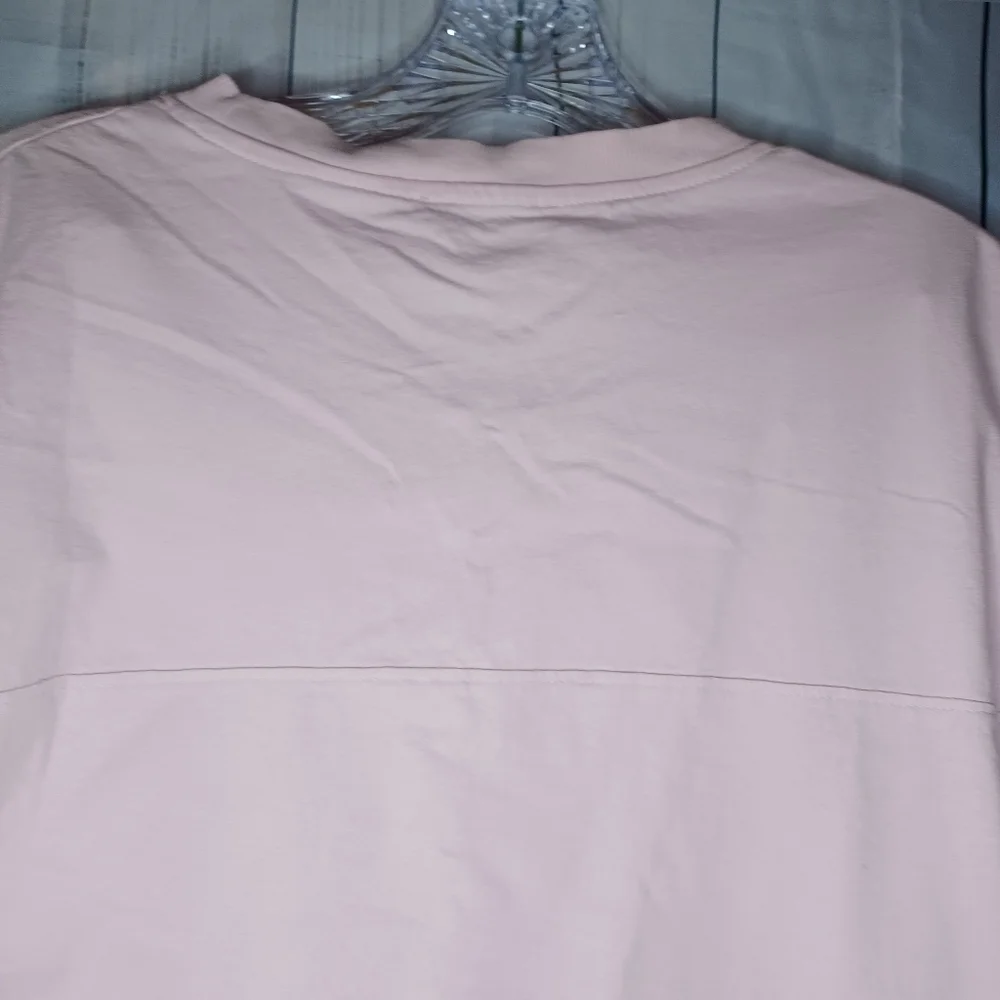 Zara soft pale Pink Boxy Relaxed T-shirt with Short Sleeves - Picture 10 of 12